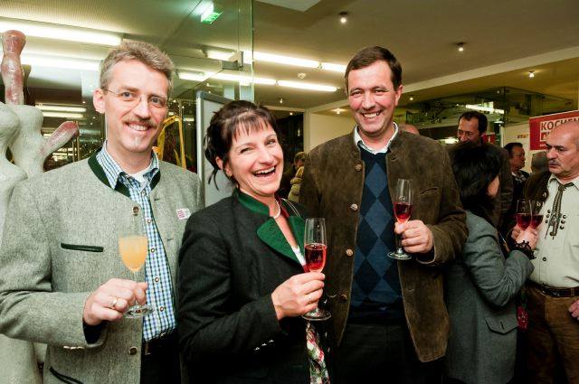 Ein Glaserl als Einstimmung auf den Festakt