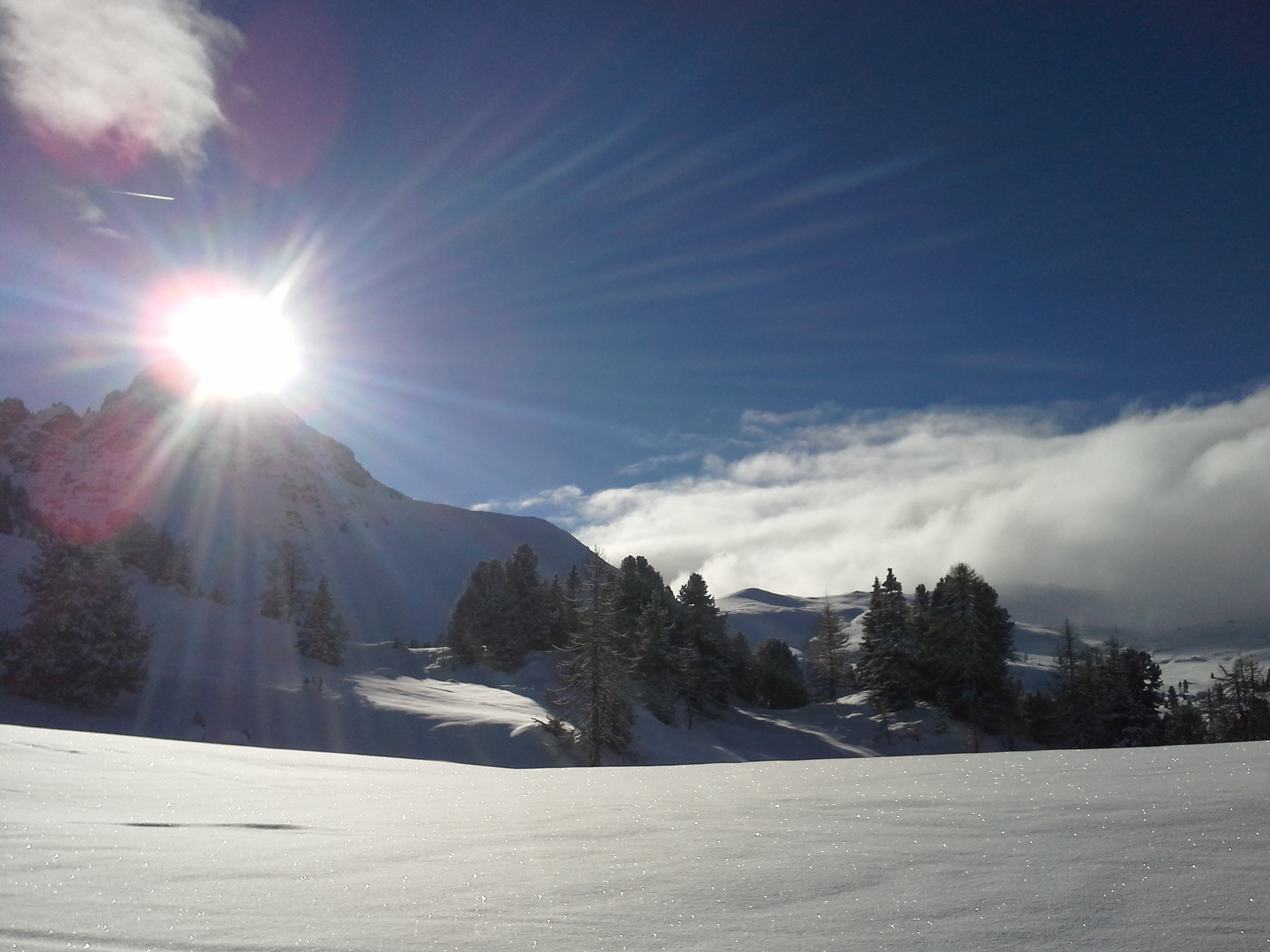 Am Draugstein kommt die Sonne hervor