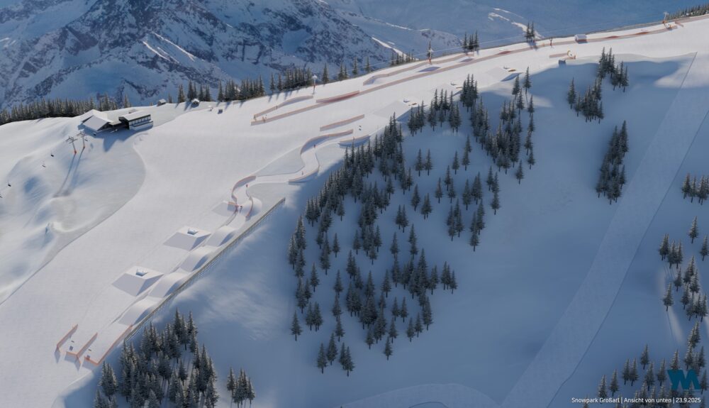 Snowpark Skigebiet Großarltal in der Wintersaison