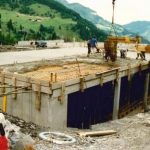 Bau Mittelstation Panoramabahn 10.07.1990