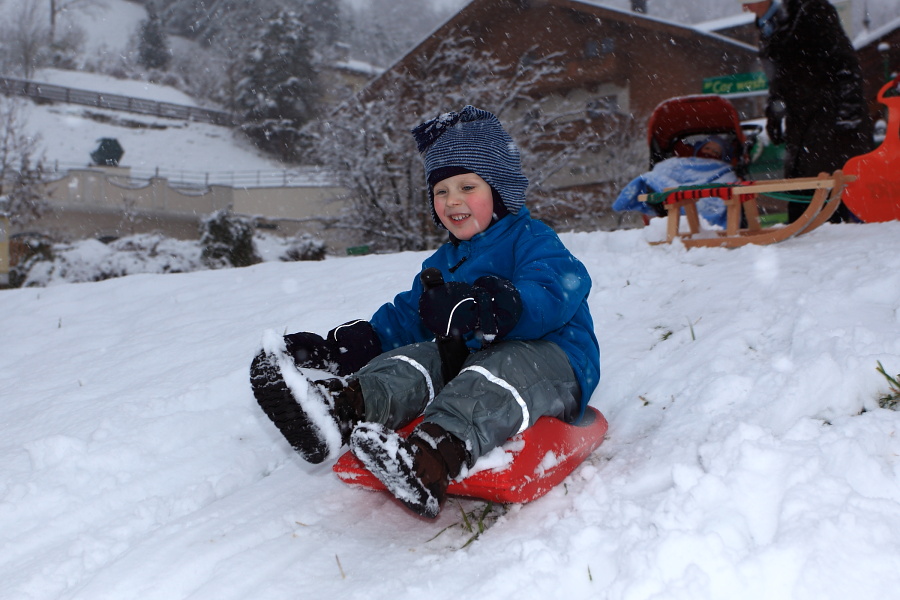 Max in voller Fahrt