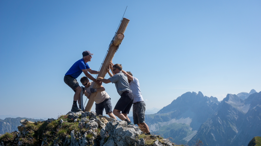 Die "Aufsteller" am Draugstein