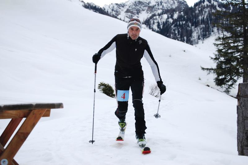 Zieleinlauf des Siegers Florian Ganitzer