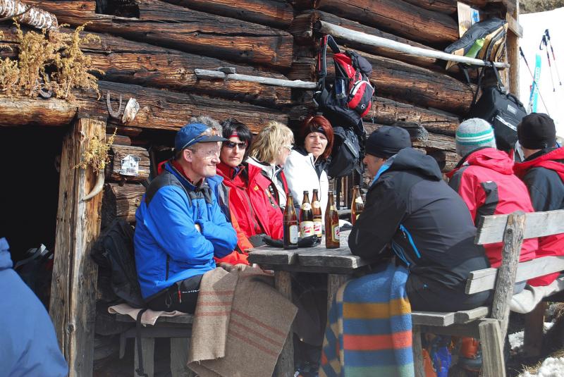 Gemütliches beisamensein auf der Alm