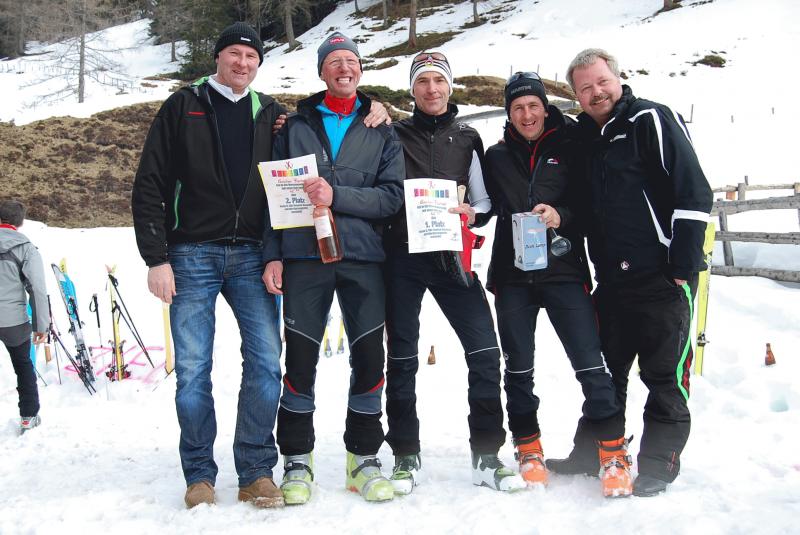 Die 3 Sieger mit Bürgermeister Josef Golleger und Vizebürgermeister Hans Ganitzer