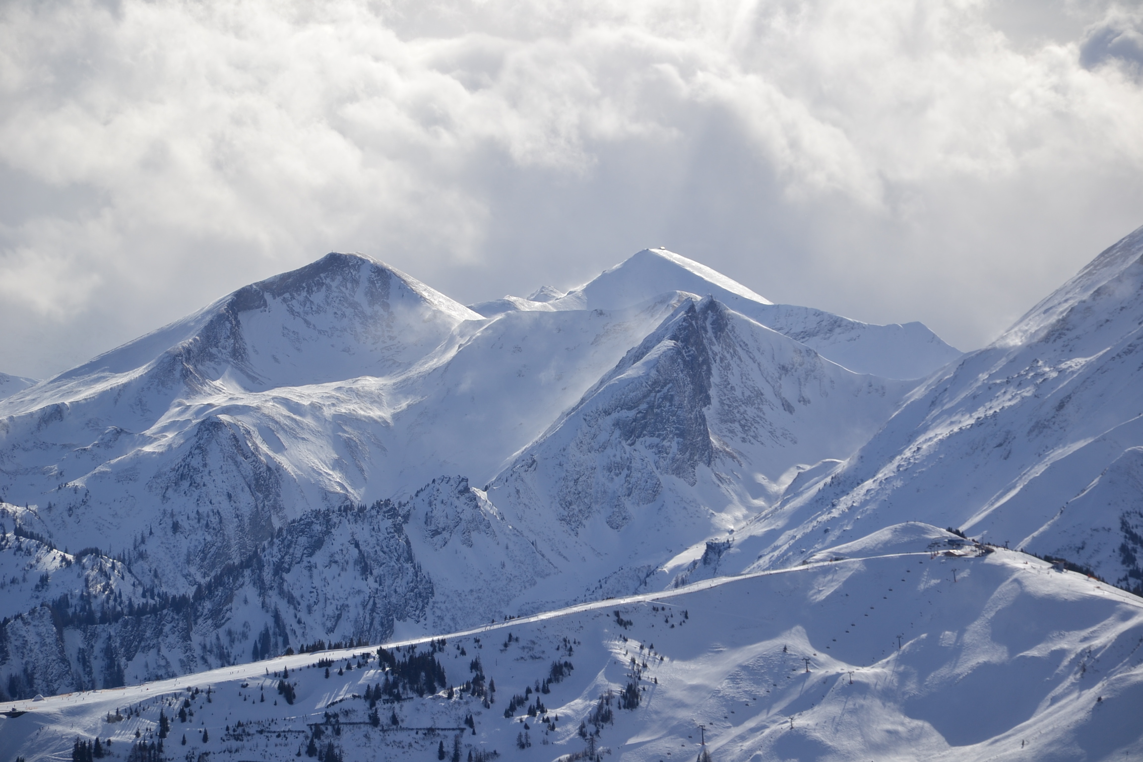 Föhnsturm über Alpenhauptkamm