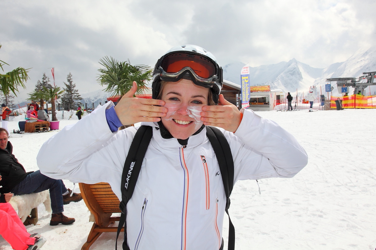 Noch schnell ein bisschen Sonnencreme, dann geht es los