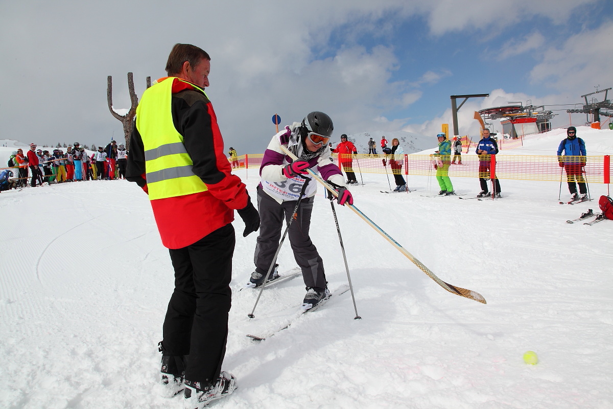 Auch Eishockey war für das Happy Power Lady Race notwendig