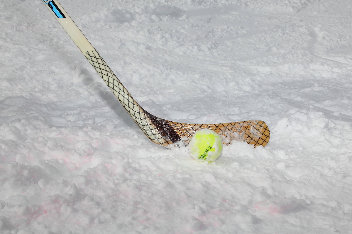 Auch Eishockey war für das Happy Power Lady Race notwendig