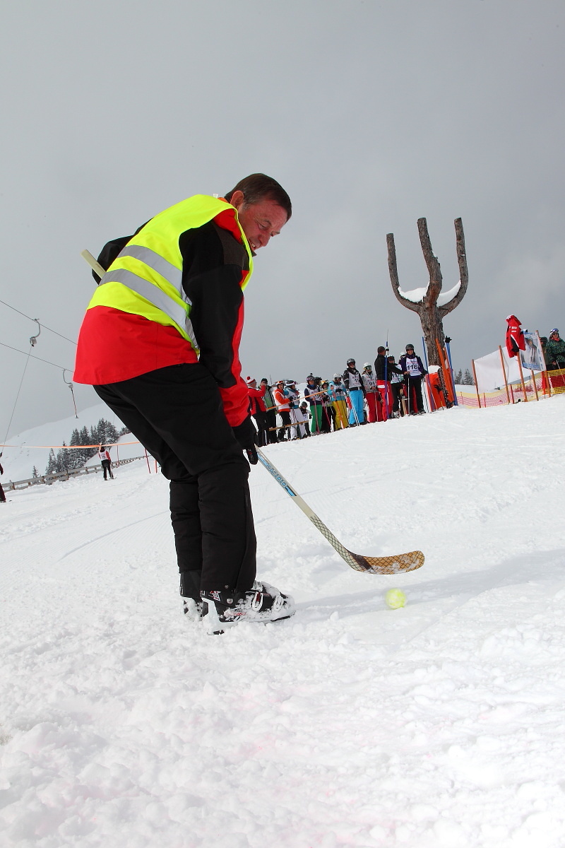 Auch Eishockey war für das Happy Power Lady Race notwendig