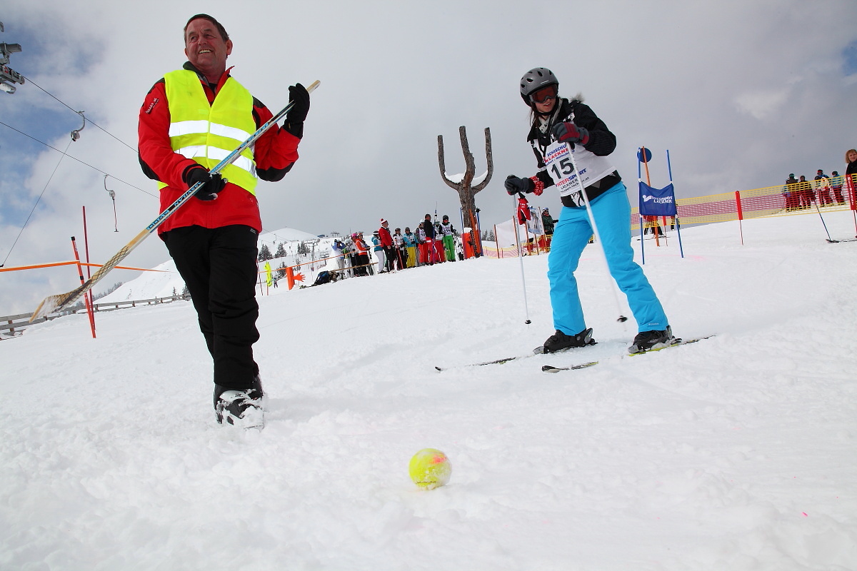 Auch Eishockey war für das Happy Power Lady Race notwendig