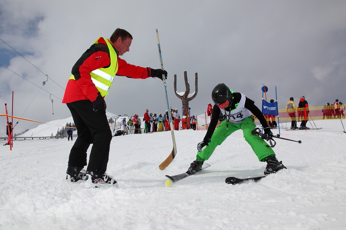 Auch Eishockey war für das Happy Power Lady Race notwendig