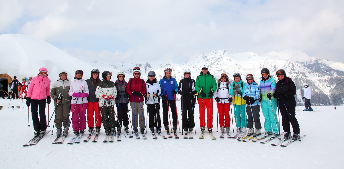 Die Gruppe freut sich schon