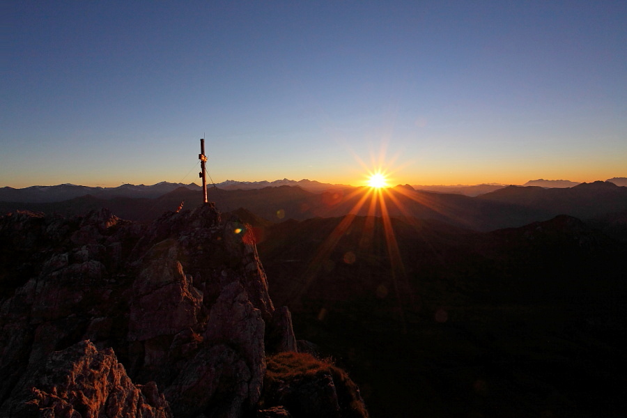 Sonnenuntergang am Draugstein