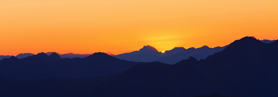 Gleich ist sie weg, die Sonne