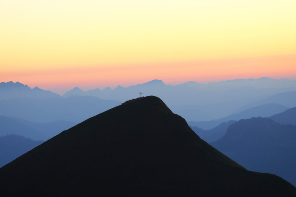 Sonnenaufgang am Gamskarkogel