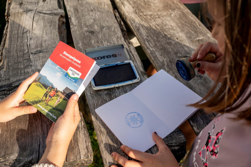 Stempel sammeln für Wandernadeln