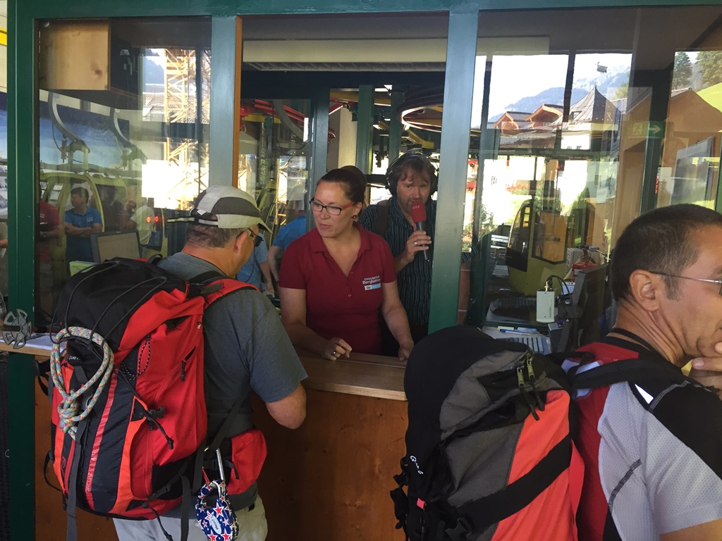 Sommerbetrieb - nun wird einmal ein Ticket ausgestellt