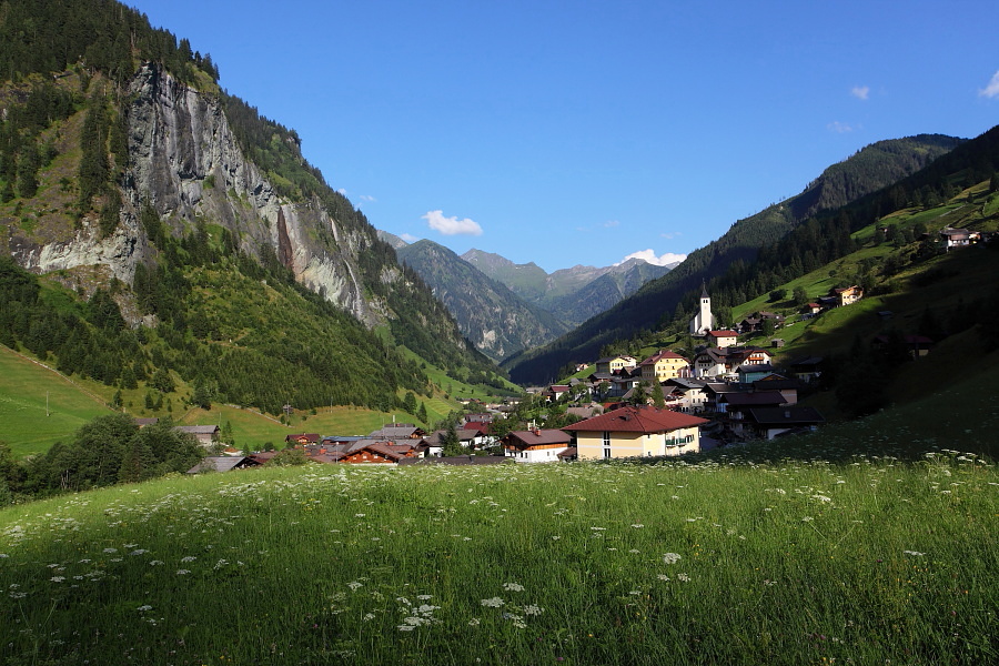 Abendsonne über´m Bergsteierdorf Hüttschlag