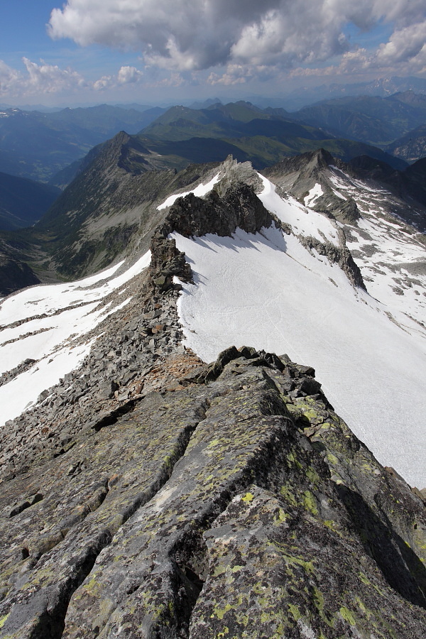 Blick zurück. Die Steilpassage ist geschafft.