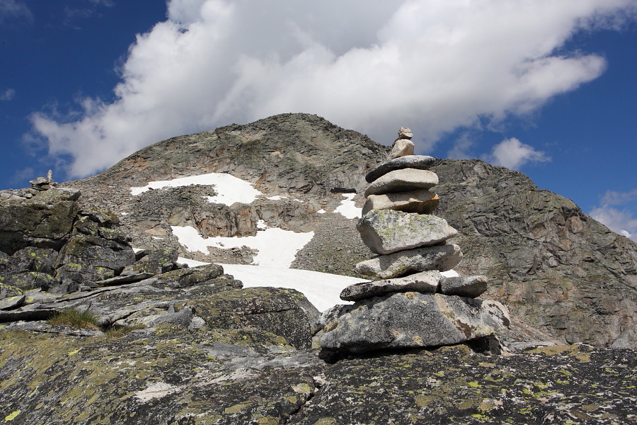 Blick zurück hinauf auf den Keeskogel