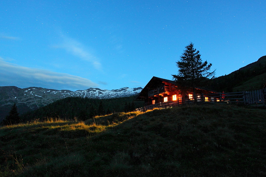 Tagesausklang auf der Modereggalm