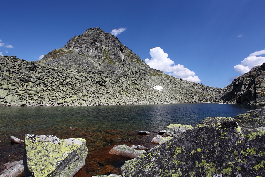 Pfringersee - rechts die Arlscharte