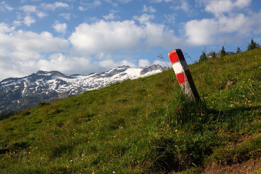 Aufstieg in Richtung Hühnerkarsattel