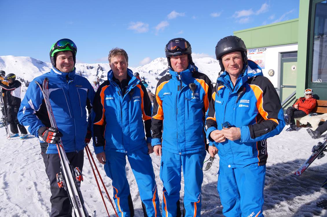 Sind ein eingespieltes Team: Michi, Klemens, Albert und Toni