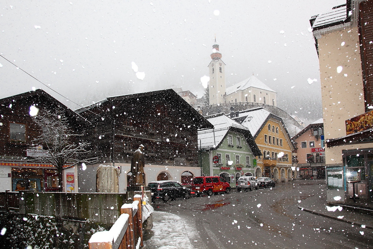 Schneefall am Sonntag