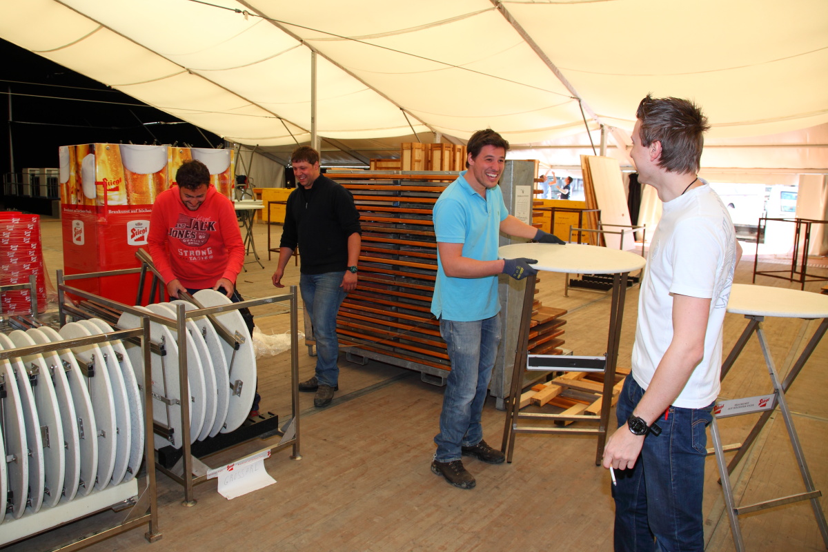 Es wird fleißig gearbeitet