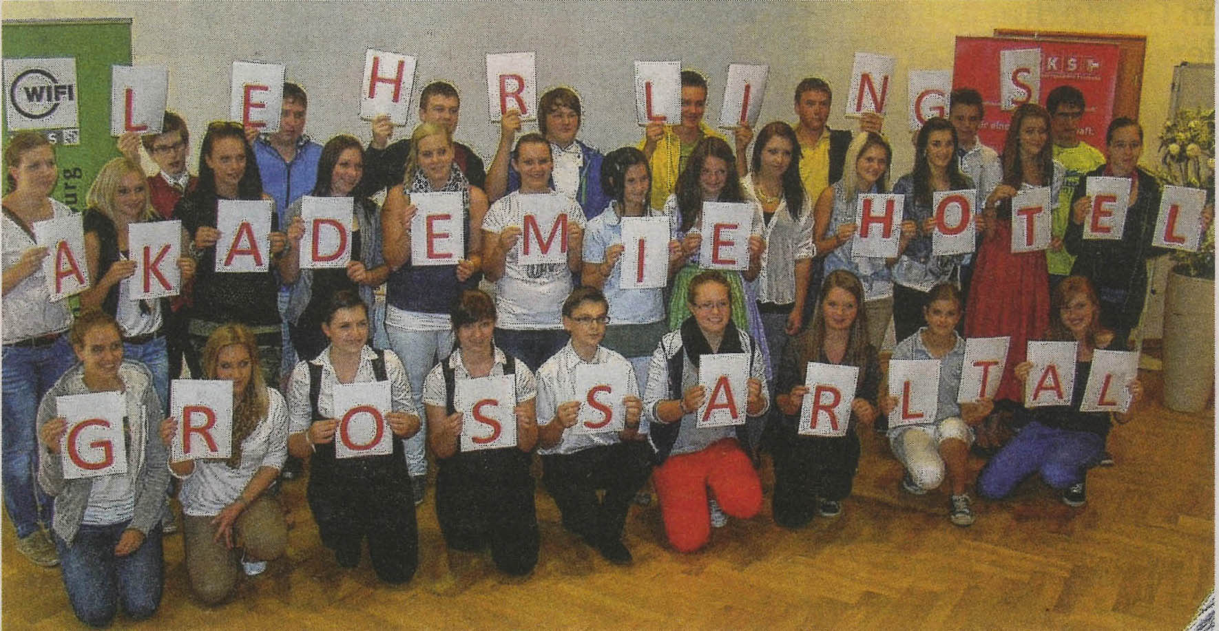 Die Lehrlinge der Lehrlingsakademie Großarltal