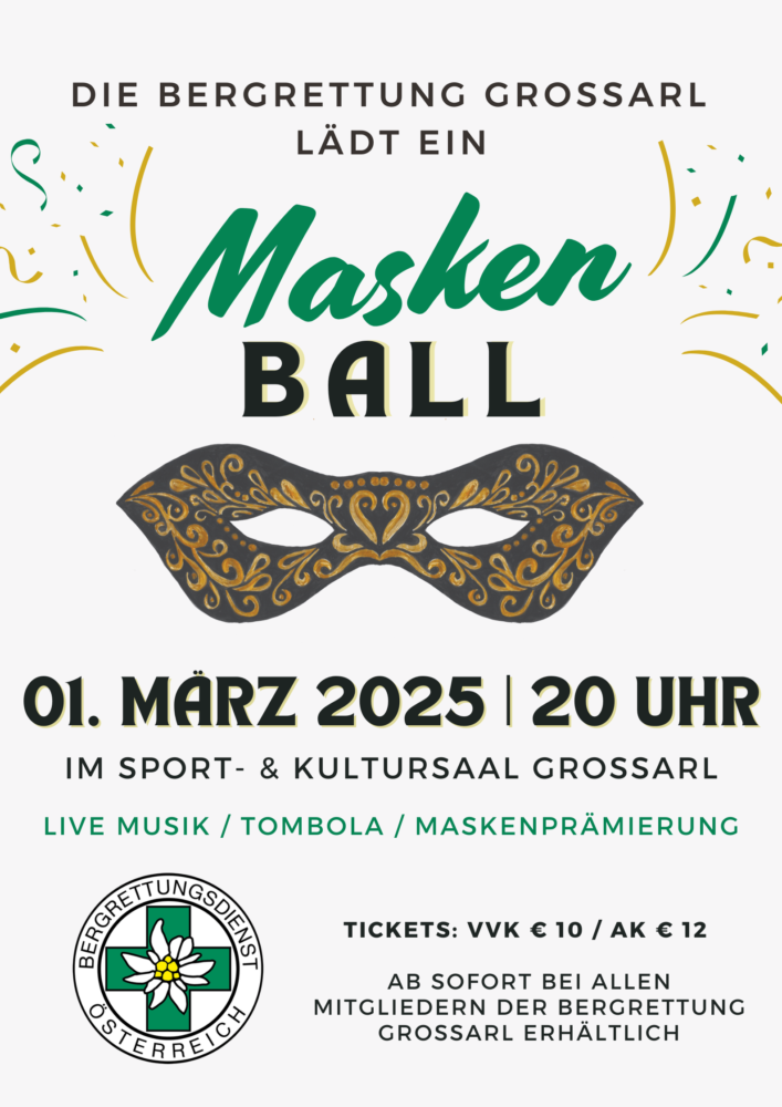 Maskenball der Bergrettung Großarl