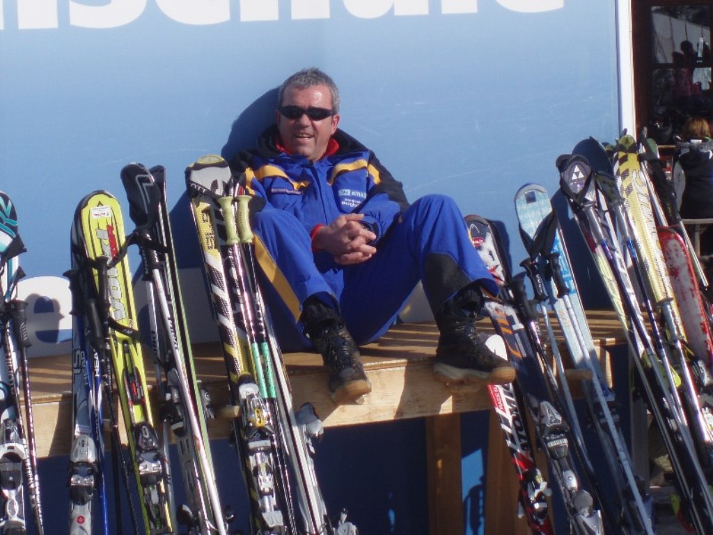 Mittagspause an der Bergstation der Panoramabahn und schon wieder Sonne und Berge angebetet