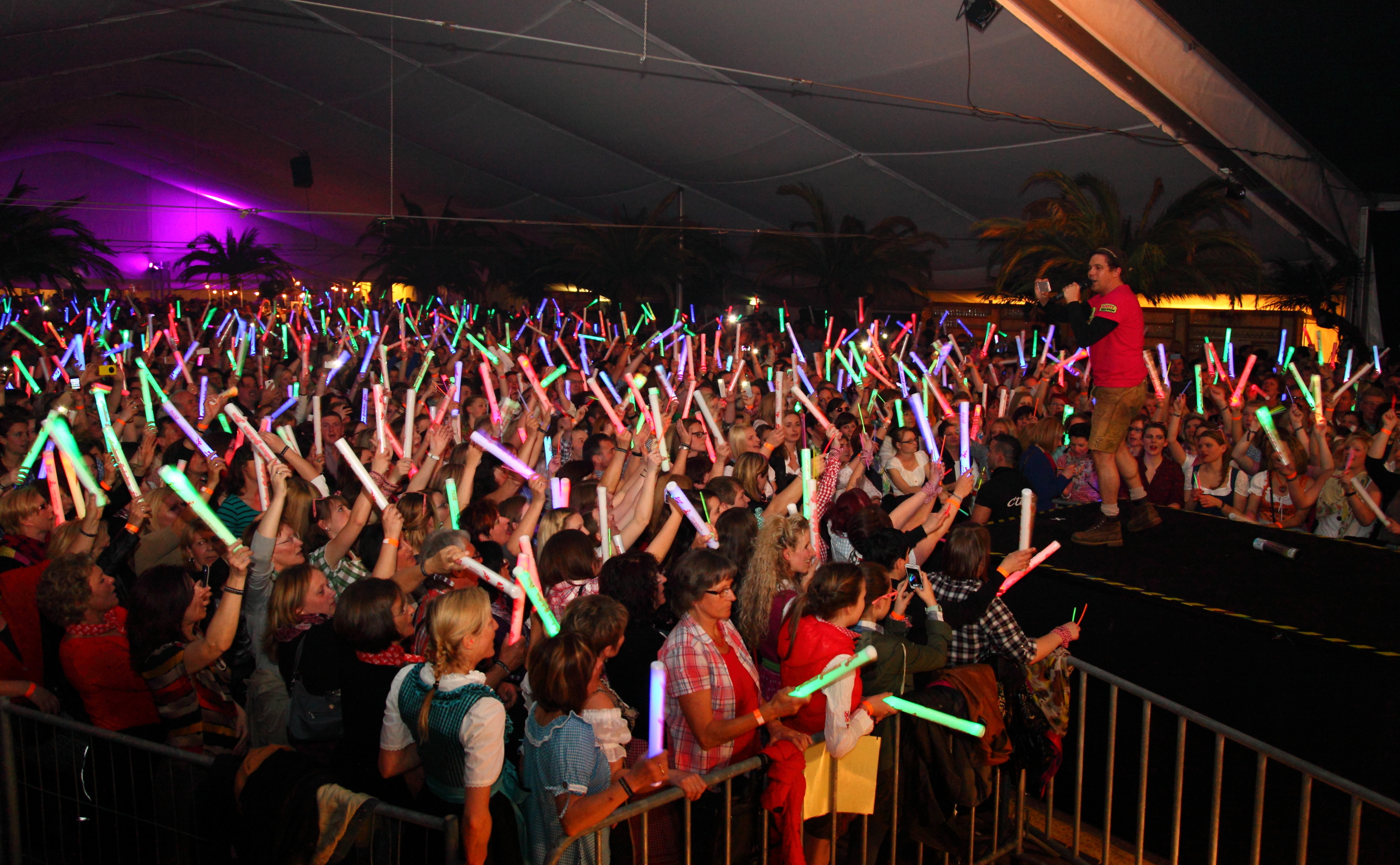 Tolle Stimmung im Partyzelt