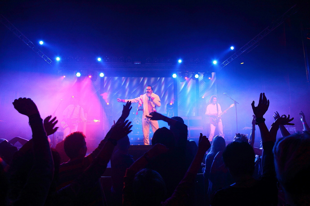 Queen Revival Band bei der Welcome-Party