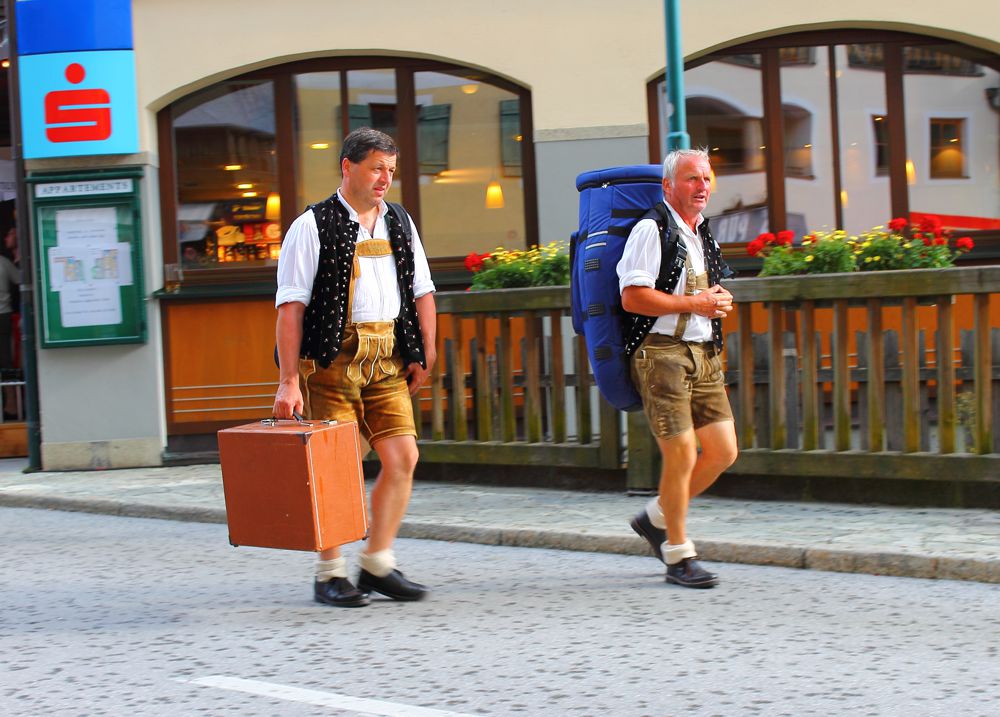 Musikanten beim "Roasn"