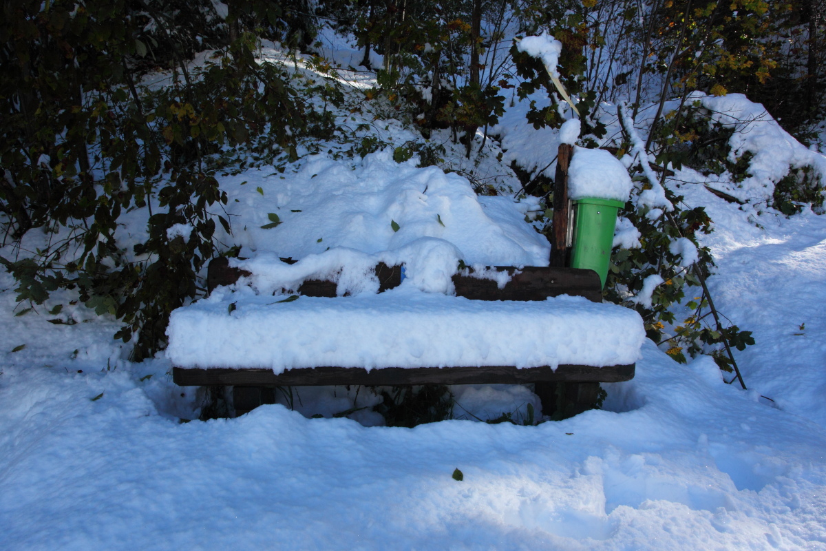Nach Einsetzen des Tauwetters sind es immer noch über 20 cm Neuschnee