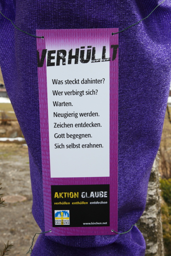 Aktion "Verhüllen-enthüllen-entdecken"