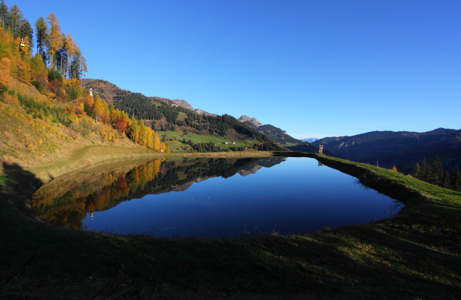 Speicherteich an der Mittelstation - Blick nach Norden