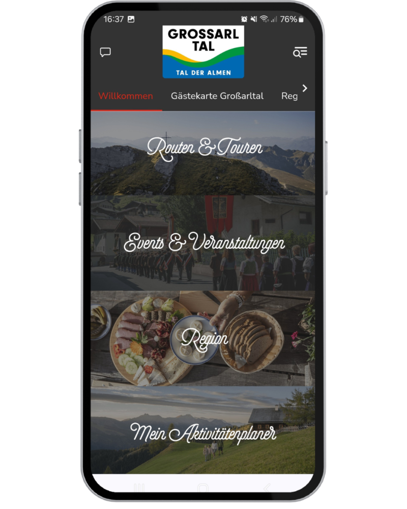 Großarltal Guide Startseite Gästekarte