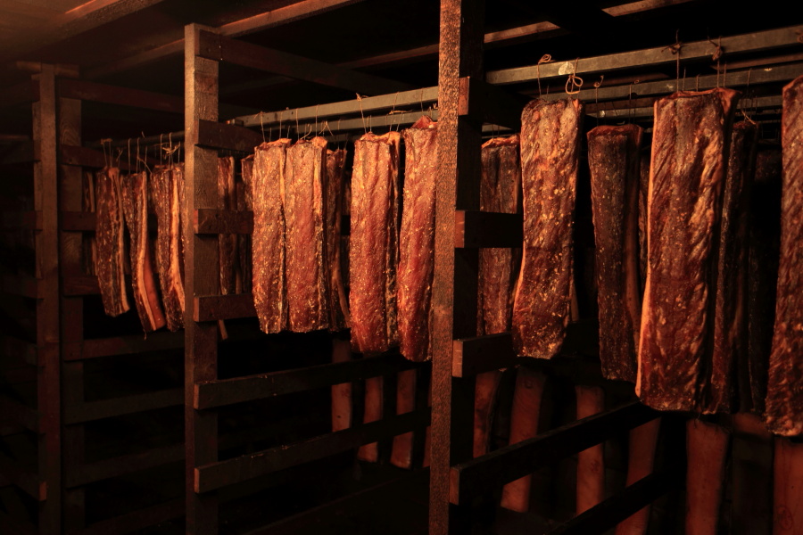 Speck in der Selche