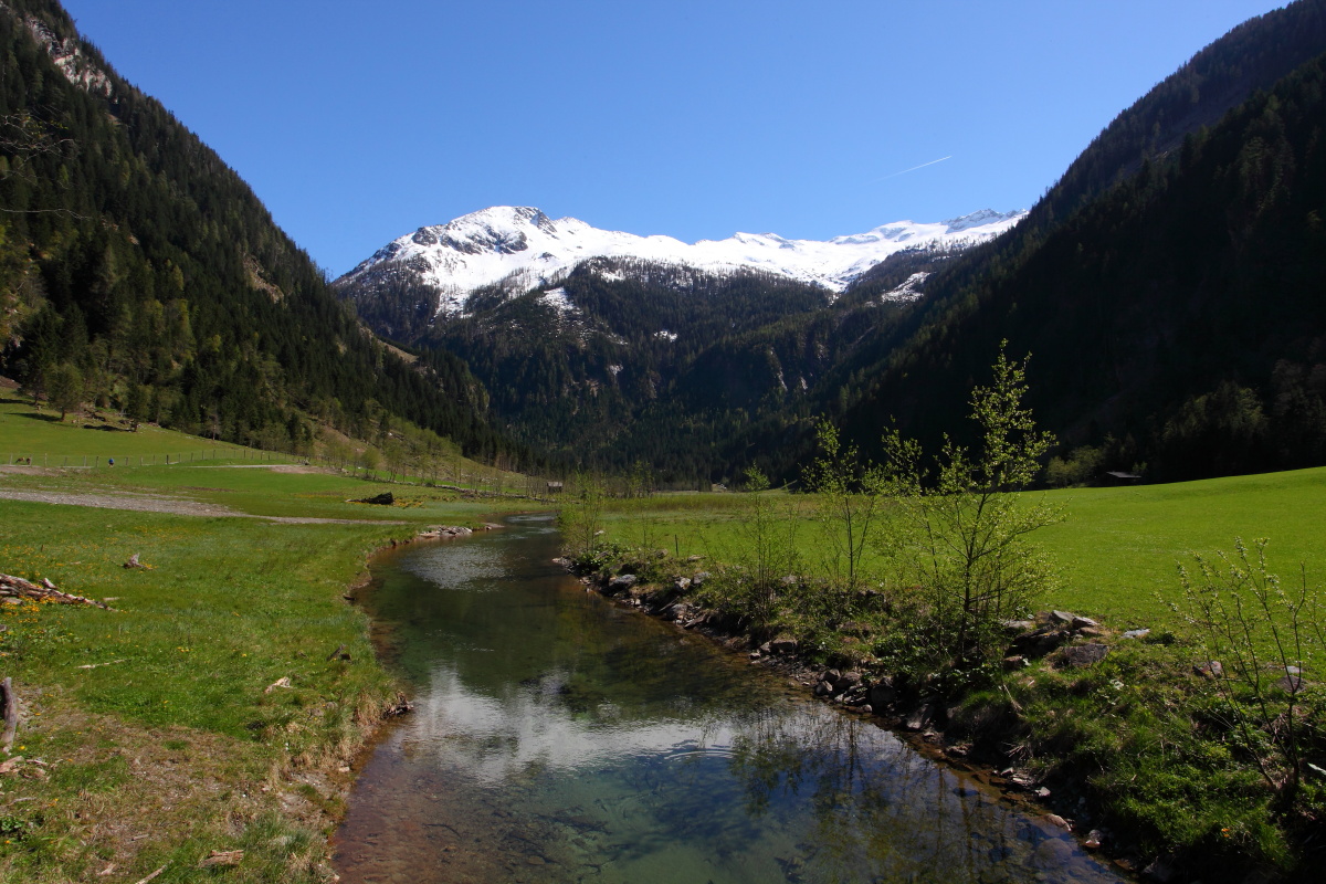 Blick vom Talschluss zum Keeskogel