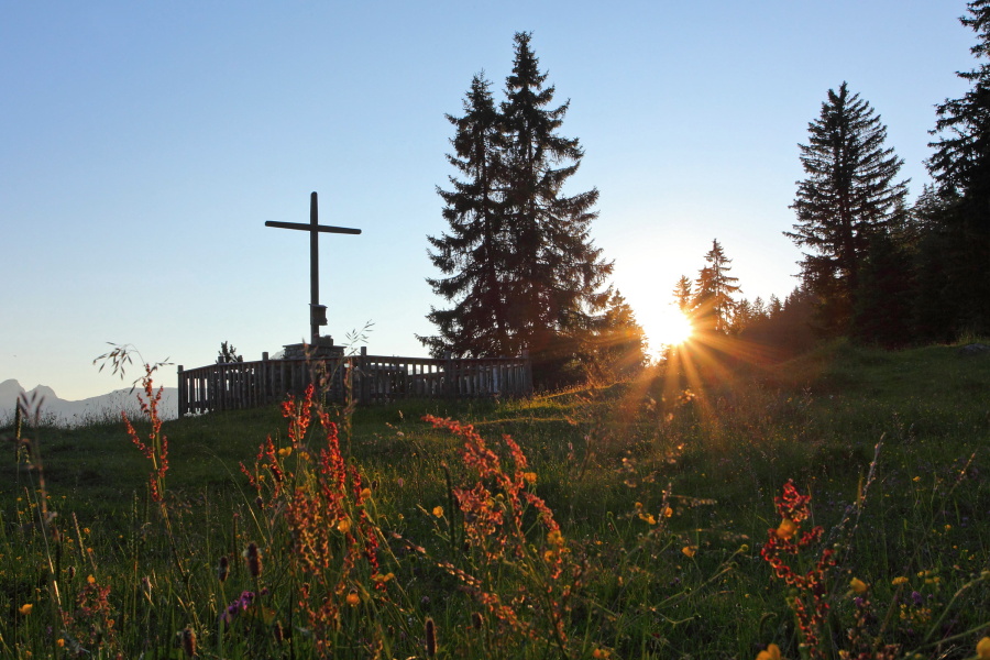 Sonnenuntergang an der Unterwandalm