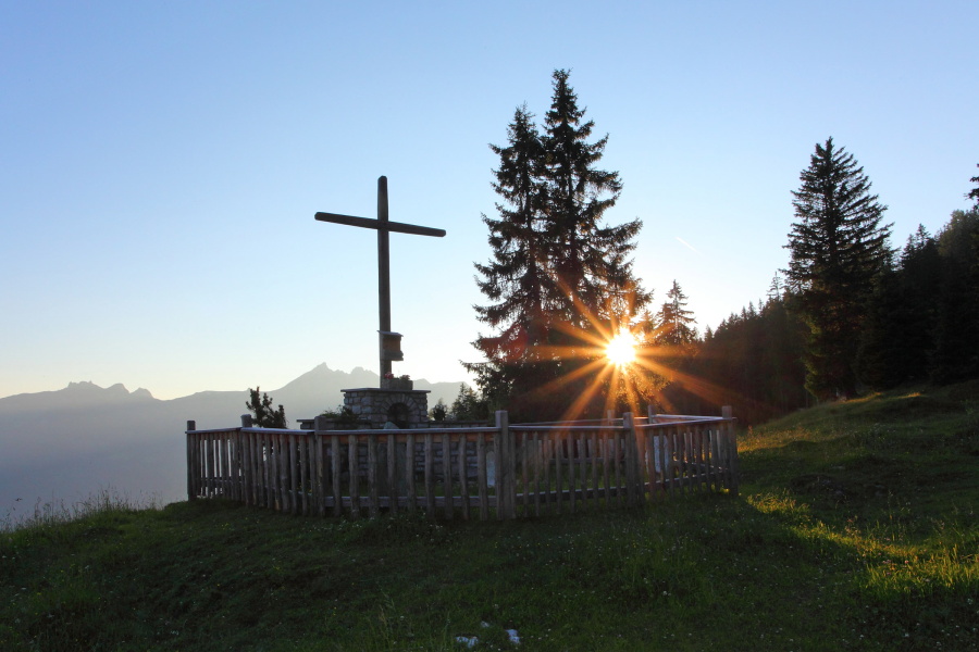 Sonnenuntergang an der Unterwandalm