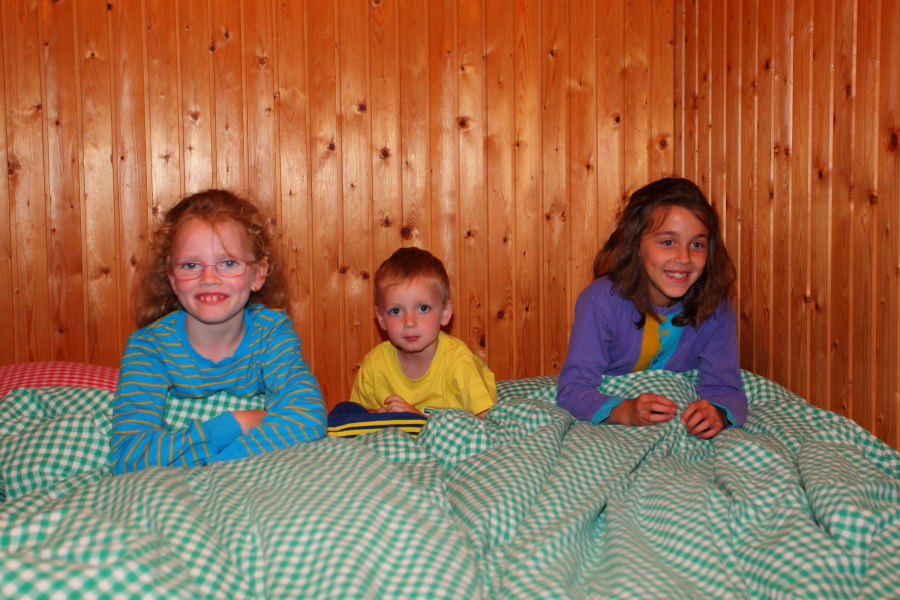 Jetzt ab brav ins Bett ...