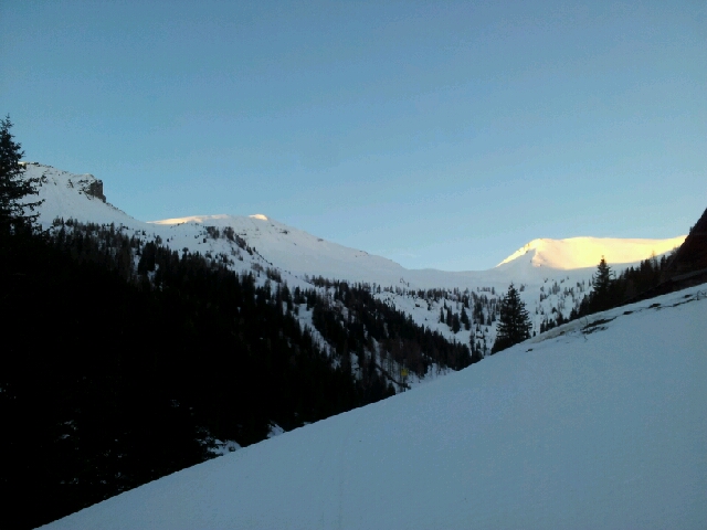 Sonnenaufgang in der Toferalm