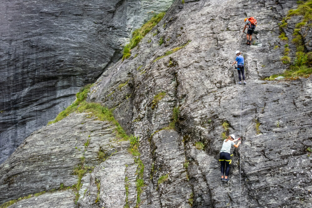 Klettersteig Hüttschlager Wand