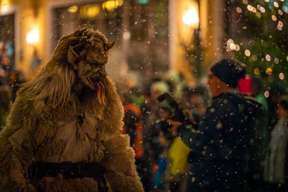 Krampus beim Krampuslauf in Großarl