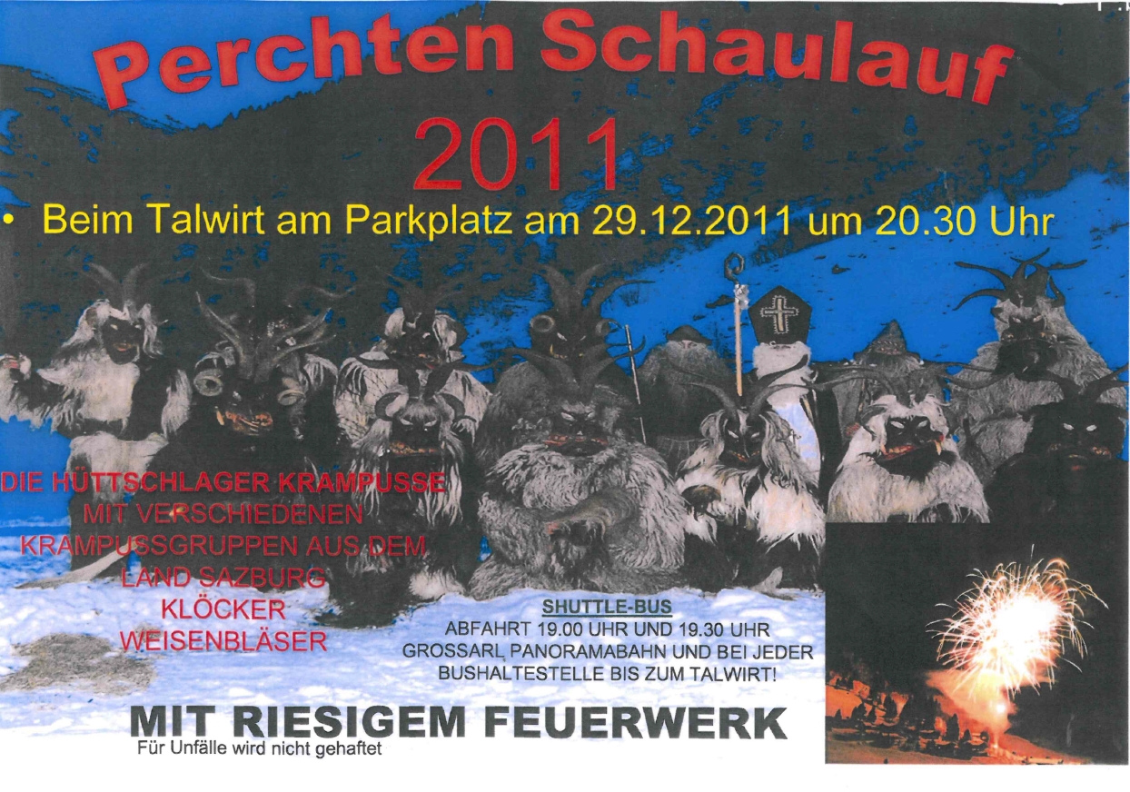 Perchtenschaulauf in Hüttschlag